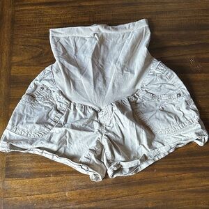 Maternity Khaki Shorts
